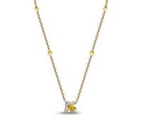 DamenKetting Honigbiene, vergoldet, Zirkonia, Timeless