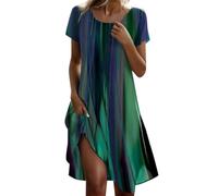 Damenkleider Festlich, Elegant Sommerkleid Damen Lang Elegant Chiffon Abendkleider Taille Kleider Dress for Women Freizeitkleid Sommerkleid