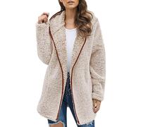 Damenmantel Sale Winter Winterjacke Damen Warm Herbstjacke Übergröße, Einfarbig, Kapuzenpullover, Warme Wolle, Plüschmantel, Jacke, Hoodies, Oberbekleidung, Strickjacke Parka Damen Übergangsjacke