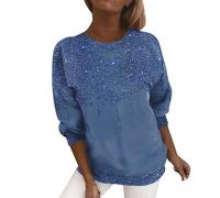Damenmode Glitzernde Oberteile Y2K Langarm Oberteile Elegante Smart Glitzernde Oberteile Schwarze Blusen Ausgeh-Oberteile Arbeits-Oberteile Festliche Glitzer-Hemden Übergröße Damen Oberteile, T-Shirts