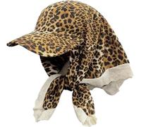 Damenmode Leoparden-Spitzen-Baseballkappe Vintage Y2k Sonnenschutz Sonnenschutz Verstellbarer Sonnenhut Party Süßes Geburtstagsgeschenk (Leopardenmuster,Einheitsgröße)