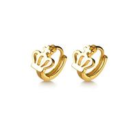 Damenohrringe Damen Hohl Glatte Krone Creolen 925 Sterling Silber Kleine Ohr Knochen Ohrstecker Anhänger Schmuck Ohrringe