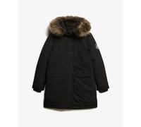 Damenparka aus Kunstfell Superdry Everest Schwarz L