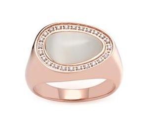 Damenring Amisa Edelstahl, rosé 17mm