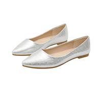 Damenschuhe Elegant Und Bequem Sommerschuhe Damen Brautschuhe Flach Weiß Bequem Spitze Zehe Ballerinas Slip On Schuhe Prinzessinschuhe Leicht Sandalen Hochzeitsschuhe