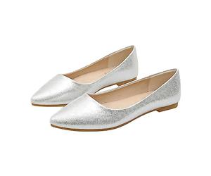 Damenschuhe Elegant Und Bequem Sommerschuhe Damen Brautschuhe Flach Weiß Bequem Spitze Zehe Ballerinas Slip On Schuhe Prinzessinschuhe Leicht Sandalen Hochzeitsschuhe