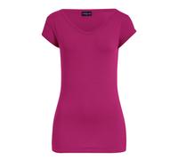 Damenshirt Double-V Kleidergröße M; brombeer; 2 Stück / Pack Damenshirt Double-V