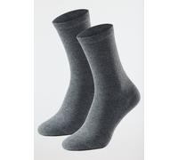 Damensocken 2er-Pack Organic Cotton schwarz - 95/5 35/38