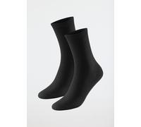 Damensocken 2er-Pack Organic Cotton schwarz - 95/5 39/42