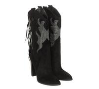 Damenstiefel mit spitzem Absatz aus Wildleder FL8MRAESU11 EU35