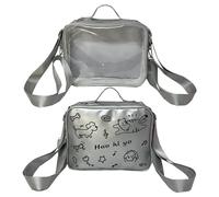 Damentasche Lovely Rucksack All Matching Crossbody Clear Ita Preppy Styles Schulter für Pin Display Lovely Crossbody Cats Ita