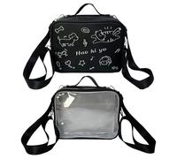 Damentasche Lovely Rucksack All Matching Crossbody Clear Ita Preppy Styles Schulter für Pin Display Lovely Crossbody Cats Ita