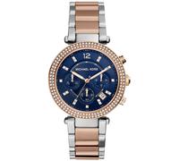 Damenuhr der Marke Michael Kors in der Farbe silber. Marke: Michael KorsModellname: MK6141Kategorie: DamenarmbanduhrMaterialien: EdelstahlFarben: Silber, Roségold, Blau Einheitsgröße