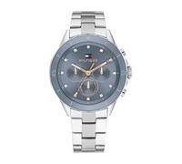 Tommy Hilfiger Multi Zifferblatt Quarz Uhr für Damen mit Silbernes Edelstahlarmband - 1782708