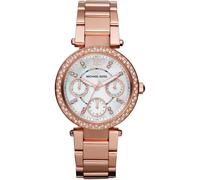 Damenuhr der Marke Michael Kors in der Farbe Bronze. Das Gehäuse hat einen Durchmesser von 33 mm. Marke: Michael KorsModellname: MK5616Kategorie: DamenarmbanduhrMaterialien: EdelstahlFarbe: Roségold E