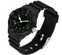 Damenuhr mit Silikonband Sport Wasserdicht Damenuhren Einfache Digital Analog Armbanduhr Krankenschwester Casual Mode Quarz Uhren für Frauen Mädchen, schwarz / grün, Armband