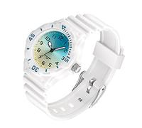 Damenuhr mit Silikonband Sport Wasserdicht Damenuhren Einfache Digital Analog Armbanduhr Krankenschwester Casual Mode Quarz Uhren für Frauen Mädchen, weiß / grün, Armband