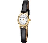Damenuhr Quarz Lederband oval 18x21mm Regent F-1410 (IPG arabisch)