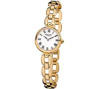 Damenuhr Quarz Ringband rund 20mm klein Regent F-1402 (IPG römisch)