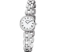 Damenuhr Quarz Ringband rund 20mm klein Regent F-1403 (Stahl römisch)