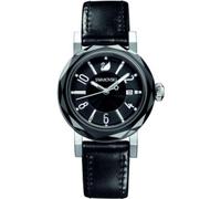 Damenuhr Swarovski Octea Lady Schwarz Lederarmband Original Geschenkidee Jahrestag, Armband