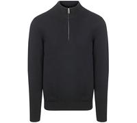 Profuomo Luxury Regular Fit Troyer navy, Einfarbig