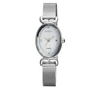 Damenuhren Frau Einfache Wasserdichte Sport Datum Kalender Multifunktions Gold Weiß Chronograph Armbanduhr Metall Uhren für Frauen (Color : Weiß)