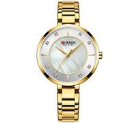Damenuhren in Roségold Top Brand Armbanduhr Frauen Quarz Wasserdicht Damen Armbanduhr Damen Mädchen Uhr Uhr Gold White