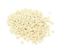 DANAIXZ 1000 Stück 15 mm natürliche Holzknöpfe, rund, glatt, 4 Löcher, kleine Nähknöpfe für Kleidung, Heimwerkerhandwerk, große Holzknöpfe für Jacken, Hemden, Taschen, handgefertig