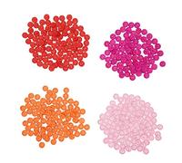 DANAIXZ Bastelknöpfe aus Holz, runde Nähknöpfe, dekorative Knöpfe, 400 Stück, 1,5 cm, 2-Loch-Knöpfe aus Naturholz für DIY-Kleidung, Scrapbooking, Heimdekoration, verschiedene Farbe