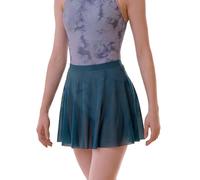 DanceDaily Ballettrock für Erwachsene, weiches Netzgewebe, Tanzröcke, elastische Taille, Ballerina-Kleidung, Marineblau, Groß