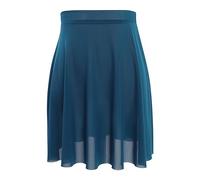 DanceDaily Ballettrock für Erwachsene, weiches Netzgewebe, Tanzröcke, elastische Taille, Ballerina-Kleidung, Marineblau, X-Groß
