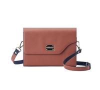 DANEAULT The Connie Große wendbare Geldbörse - Elegante 2-in-1-Lederhandtasche für Damen - zweifarbiges wendbares Design - verstellbarer Riemen - Crossbody & Umhängetasche - Damenhandtasche - Mokka