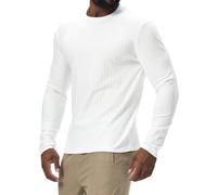Danfiki Herren Langarmshirt Henley Dünn Pullover Lässiges Geripptes Sweater