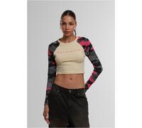 Dangerous DNGRS Damen Bold Longsleeves DLLS003 Beige Camo-M