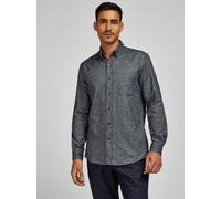 HECHTER PARIS Hemden Herren Regular Fit Langarm blau, M