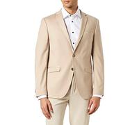 HECHTER PARIS Sakko Herren Slim Fit Reverskragen Schurwoll-Stretch beige, 50