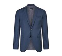 HECHTER PARIS Sakko Herren Slim Fit Reverskragen Schurwoll-Stretch blau, 52