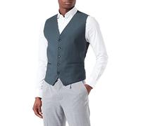 HECHTER PARIS Weste Herren Slim Fit V-Ausschnitt Schurwoll-Stretch grün, 26