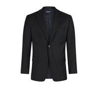 HECHTER PARIS Sakko Herren Regular Fit Reverskragen Schurwolle schwarz, 48