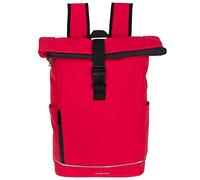 Daniel Ray Rucksack Kurierrucksack Daypack Highlands Größe Large DIN A4 Laptop Fach Fahrradrucksack Daypack Herren Damen Plane wetterfest 1086M + Schlüsselmäppchen (Red 04)