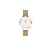 Daniel Wellington Analoge Damenuhr (weißes Zifferblatt, goldfarbenes Armband) - DW00100348, Armband