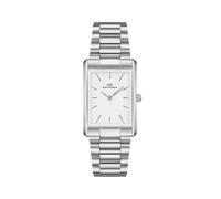 Daniel wellington bound quarz silberfarbenem herren uhr mit weißem zifferblatt und edelstahl armband one_size Silber