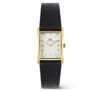 Daniel wellington bound schwarzem herren uhr mit weißem zifferblatt und leder armband one_size Schwarz