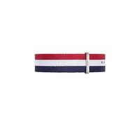 Daniel Wellington Classic Cambridge, Blau-rot-weiß/Silber Uhrenarmband, 20mm, NATO, für Herren