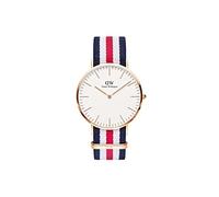 Daniel Wellington Classic Canterbury, Blau-Weiß-Rot/Roségold Uhr, 40mm, NATO, für Herren