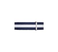 Daniel Wellington Classic Glasgow, Blau-weiß/Silber Uhrenarmband, 20mm, NATO, für Herren