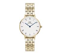 Daniel wellington classic quarz goldfarbenem damen uhr mit weißem zifferblatt und edelstahl armband one_size Gold