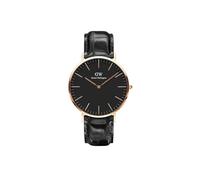 Daniel Wellington Classic Reading 40mm Uhr Herren, DW Klassisch Leder Roségold Herren Uhr