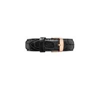 Daniel Wellington Classic Reading, Schwarz/Roségold Uhrenarmband, 20mm, Leder, für Herren